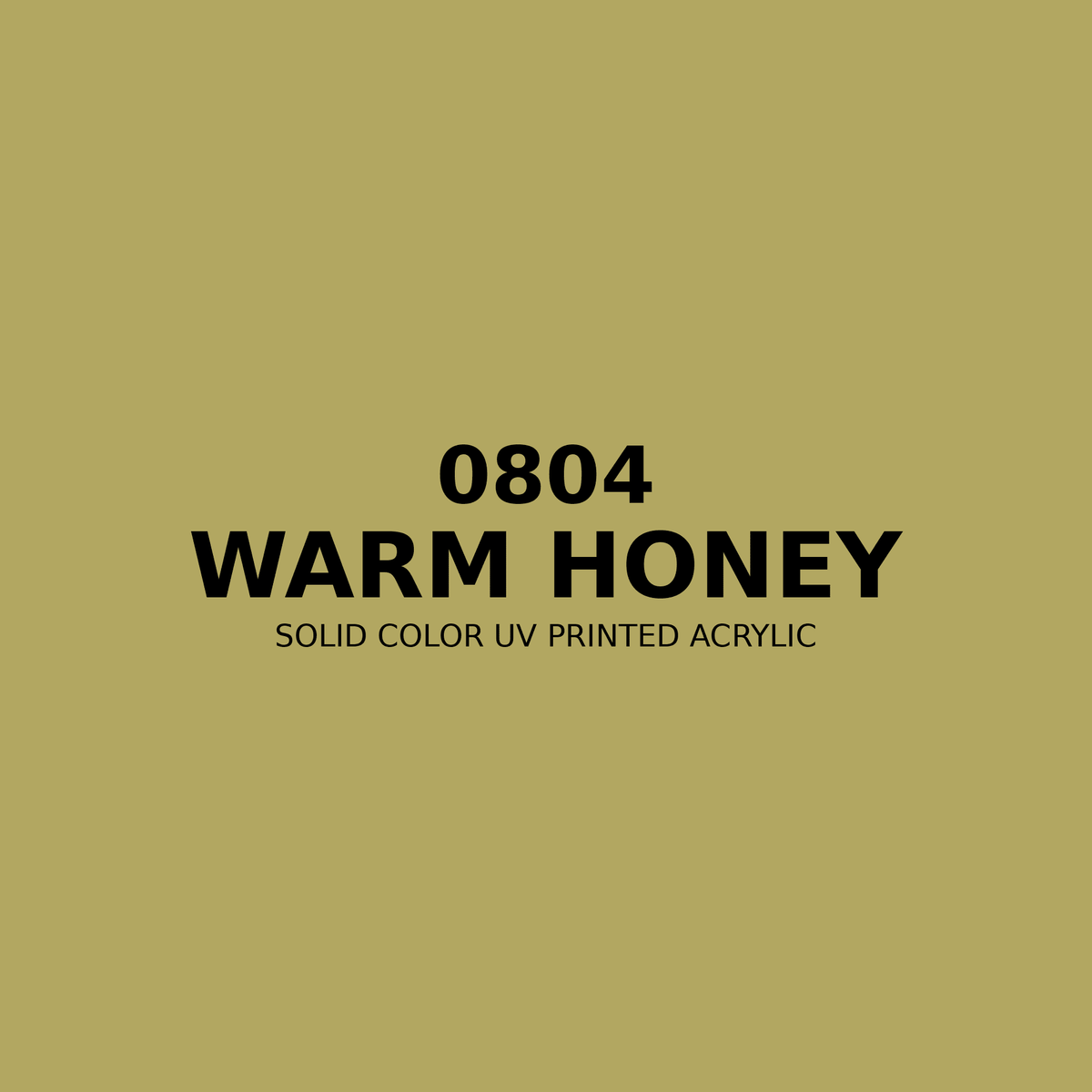 0804 | Warm Honey | Solid Color UV Printed Acrylic - Solid Color UV Printed Acrylic