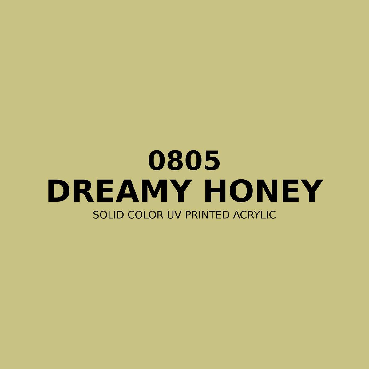 0805 | Dreamy Honey | Solid Color UV Printed Acrylic - Solid Color UV Printed Acrylic