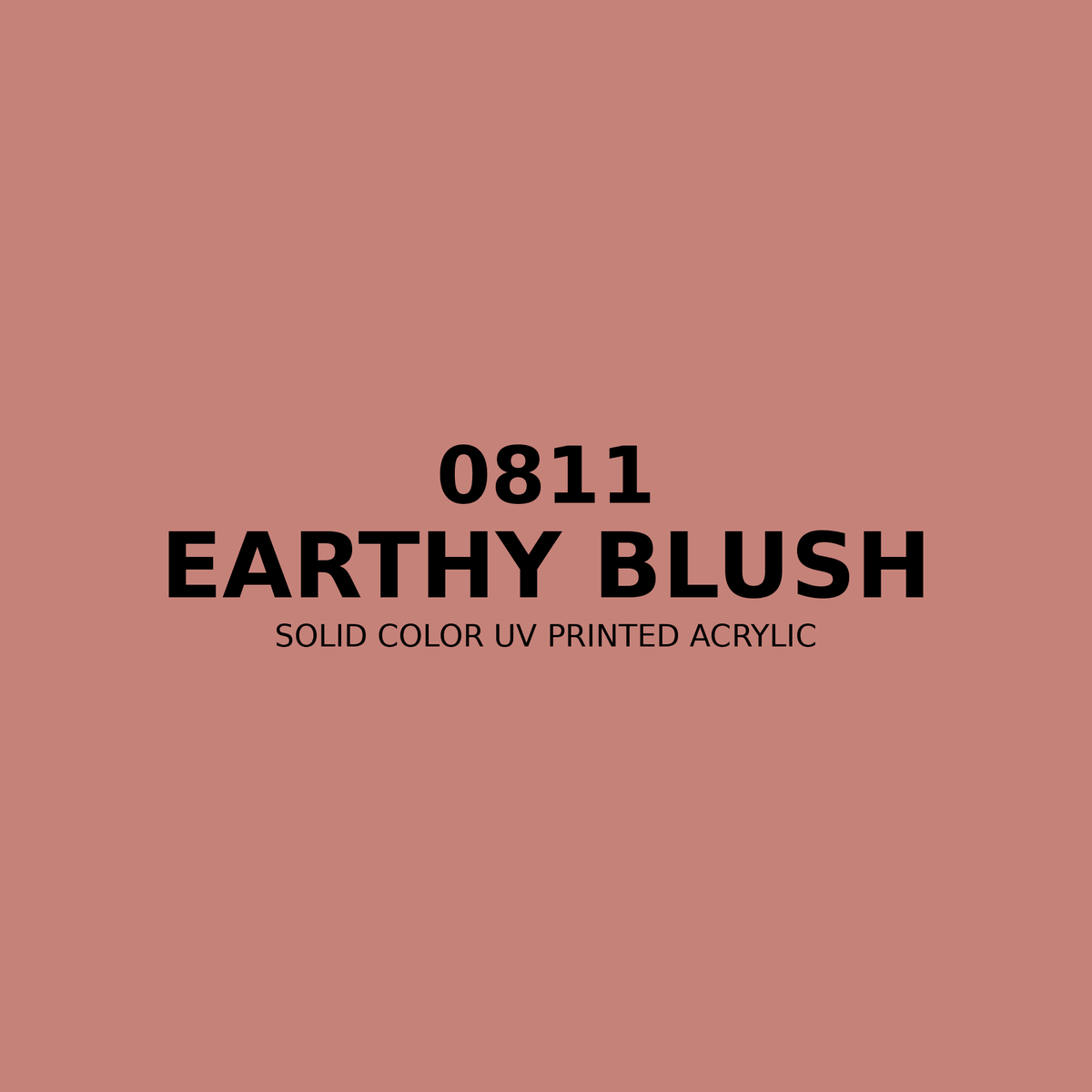 0811 | Earthy Blush | Solid Color UV Printed Acrylic - Solid Color UV Printed Acrylic