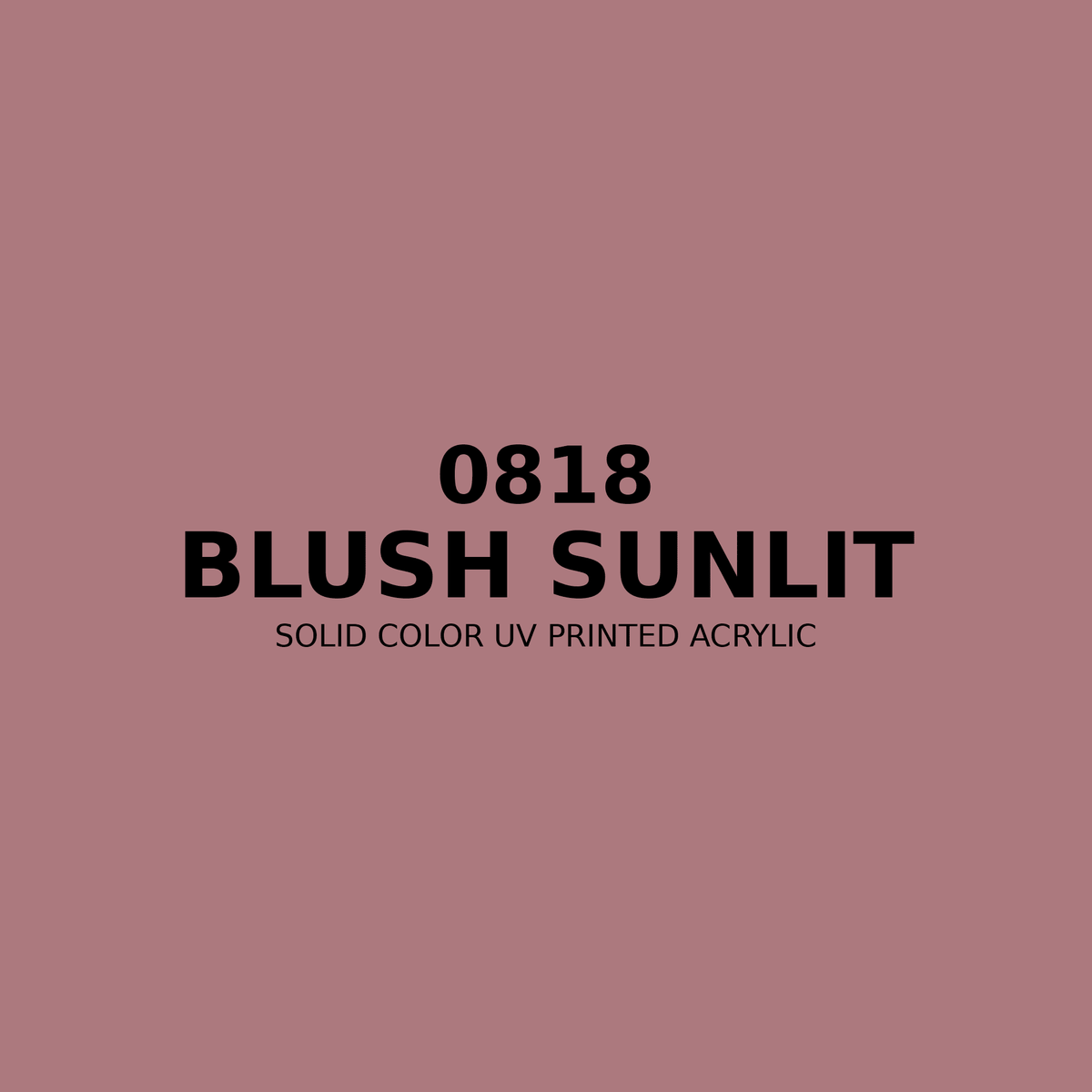 0818 | Blush Sunlit | Solid Color UV Printed Acrylic - Solid Color UV Printed Acrylic