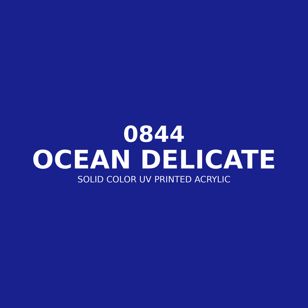 0844 | Ocean Delicate | Solid Color UV Printed Acrylic - Solid Color UV Printed Acrylic