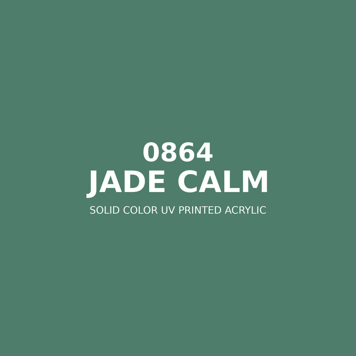 0864 | Jade Calm | Solid Color UV Printed Acrylic - Solid Color UV Printed Acrylic