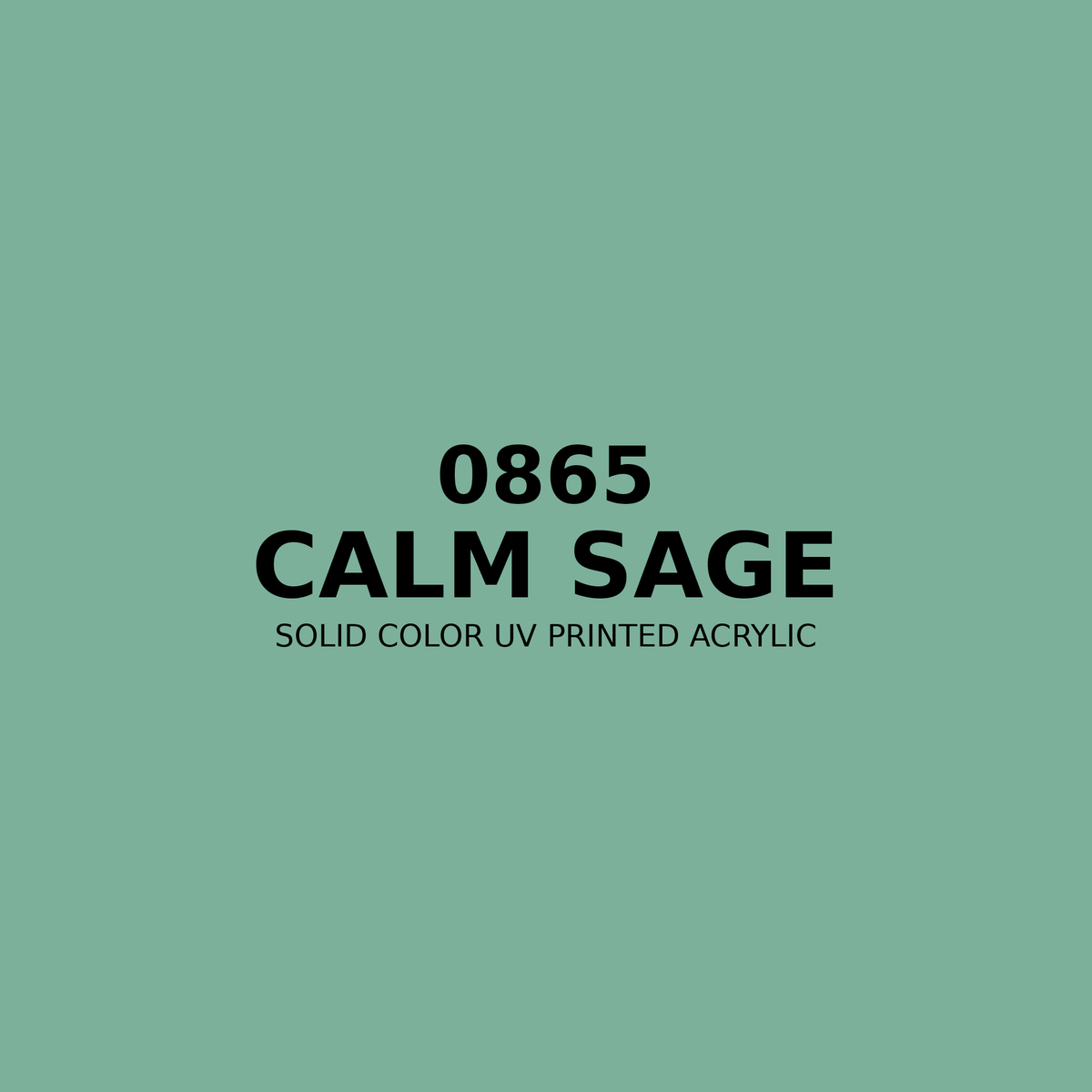 0865 | Calm Sage | Solid Color UV Printed Acrylic - Solid Color UV Printed Acrylic