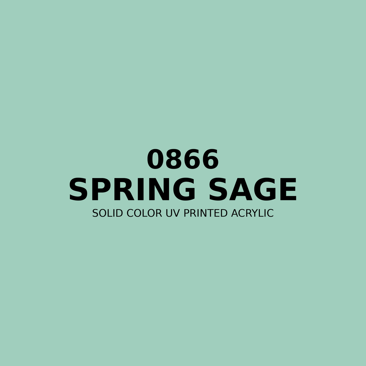 0866 | Spring Sage | Solid Color UV Printed Acrylic - Solid Color UV Printed Acrylic