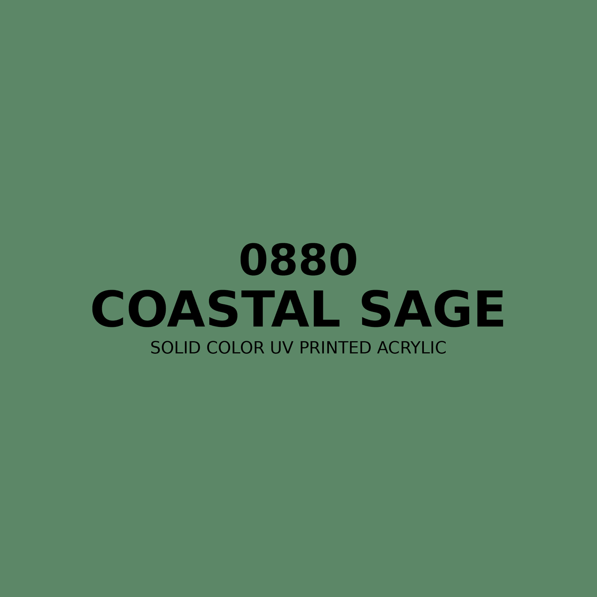 0880 | Coastal Sage | Solid Color UV Printed Acrylic - Solid Color UV Printed Acrylic