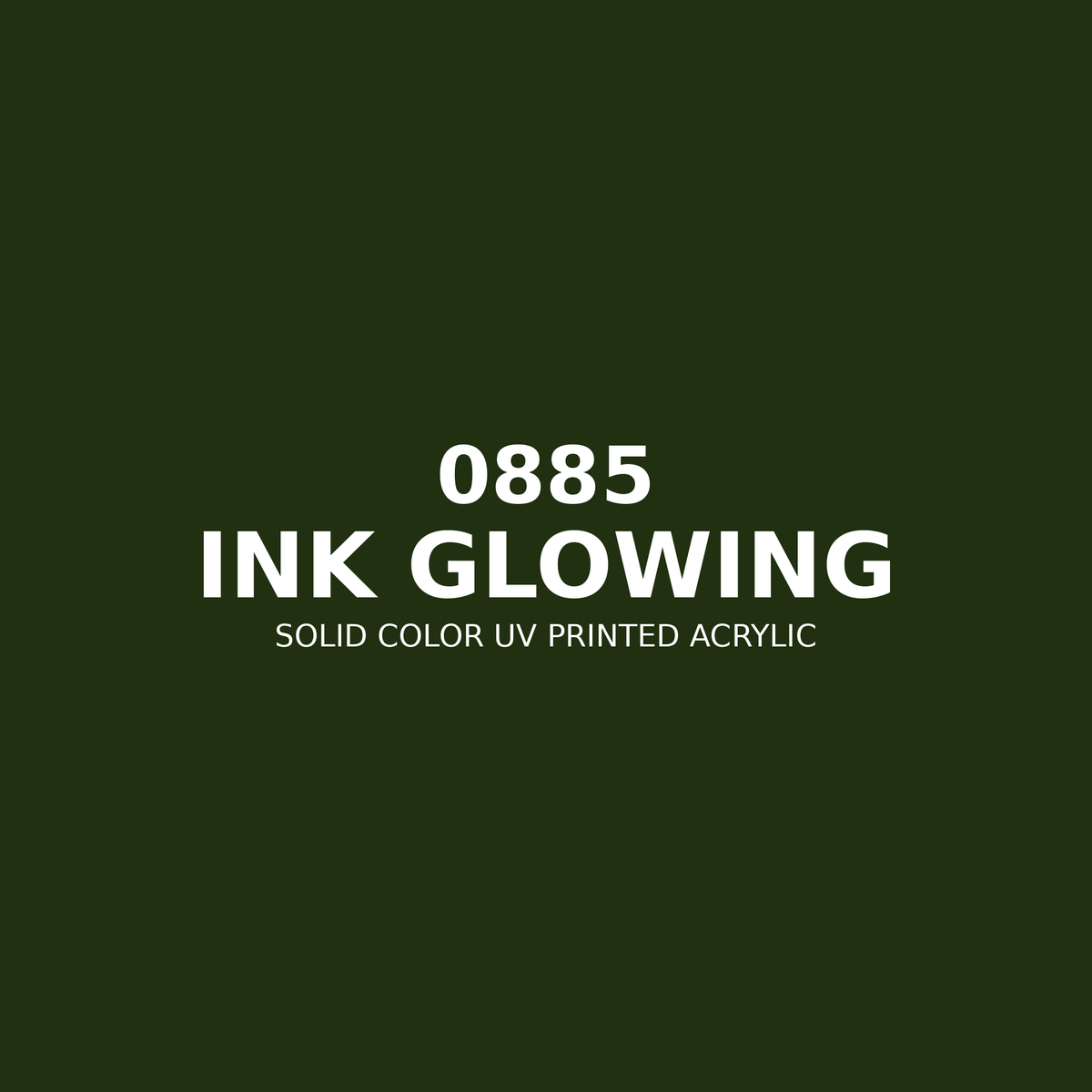 0885 | Ink Glowing | Solid Color UV Printed Acrylic - Solid Color UV Printed Acrylic