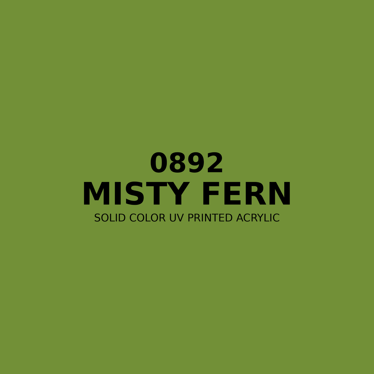 0892 | Misty Fern | Solid Color UV Printed Acrylic - Solid Color UV Printed Acrylic