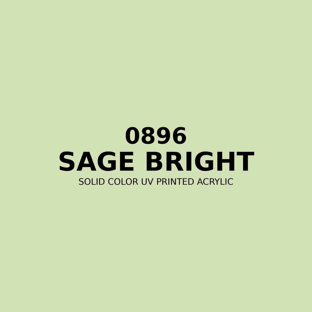 0896 | Sage Bright | Solid Color UV Printed Acrylic - Solid Color UV Printed Acrylic