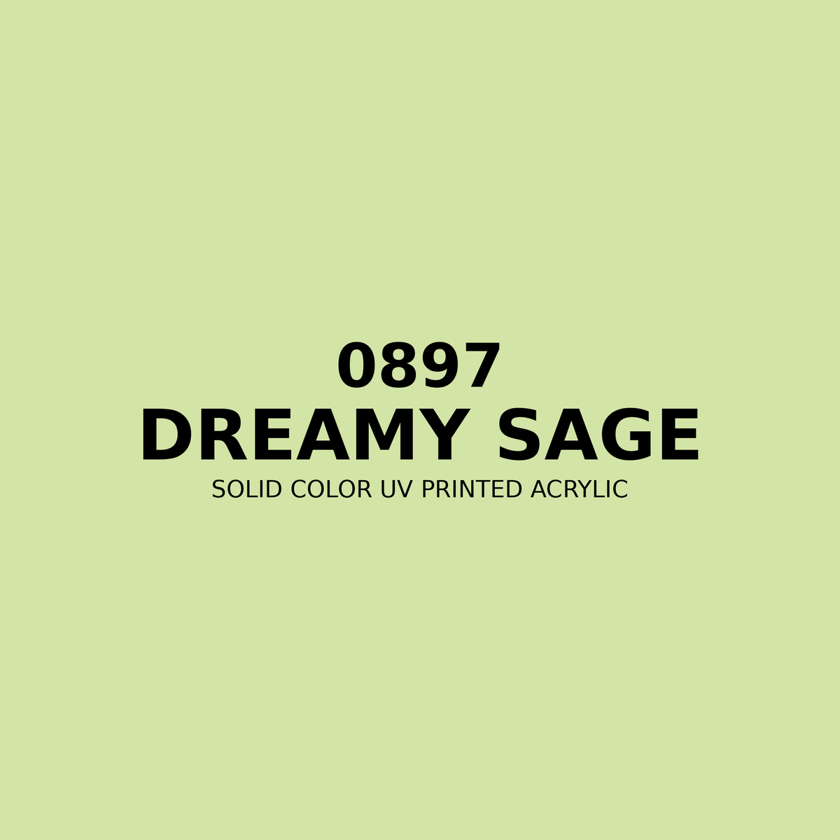 0897 | Dreamy Sage | Solid Color UV Printed Acrylic - Solid Color UV Printed Acrylic