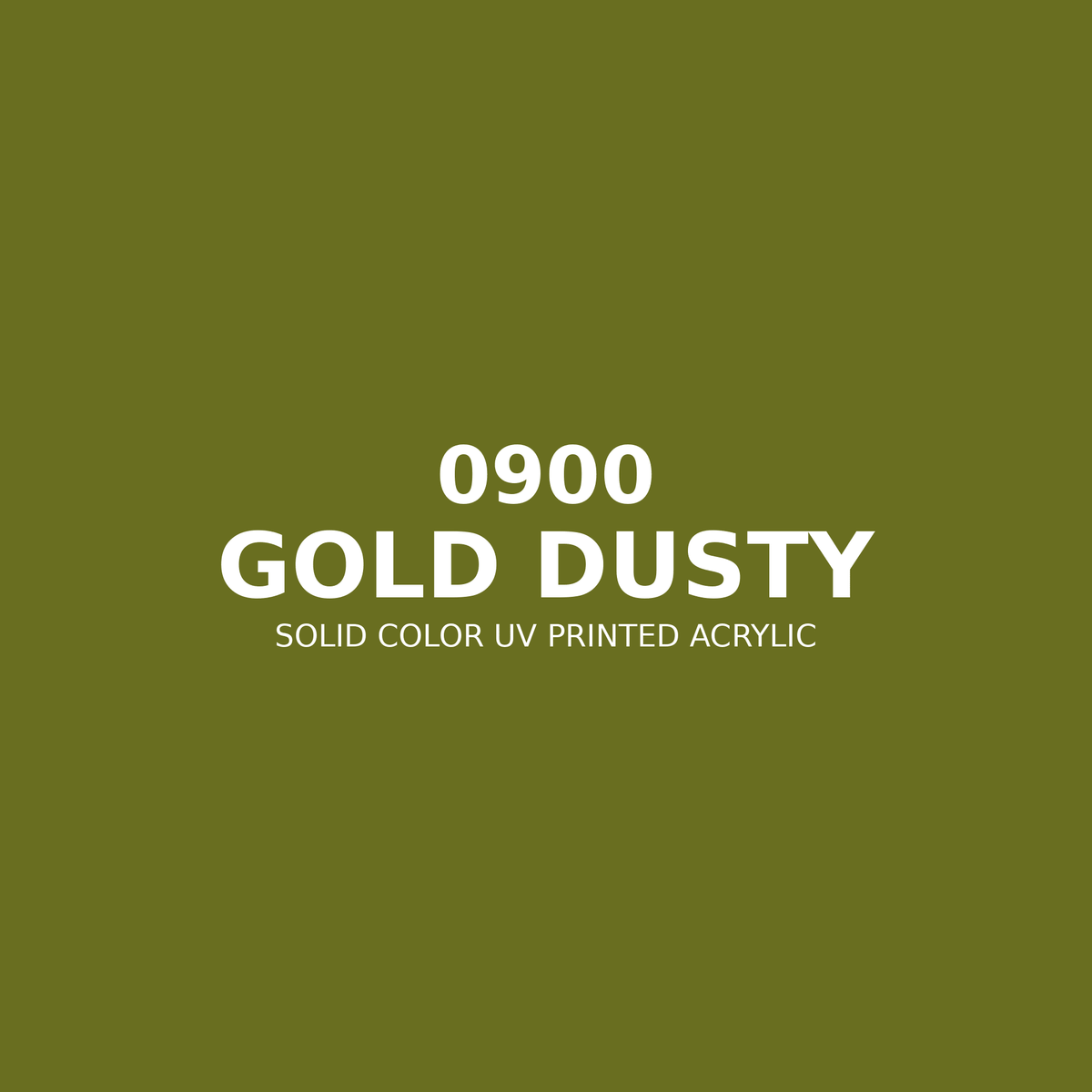 0900 | Gold Dusty | Solid Color UV Printed Acrylic - Solid Color UV Printed Acrylic