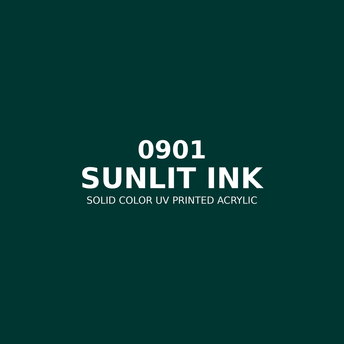 0901 | Sunlit Ink | Solid Color UV Printed Acrylic - Solid Color UV Printed Acrylic