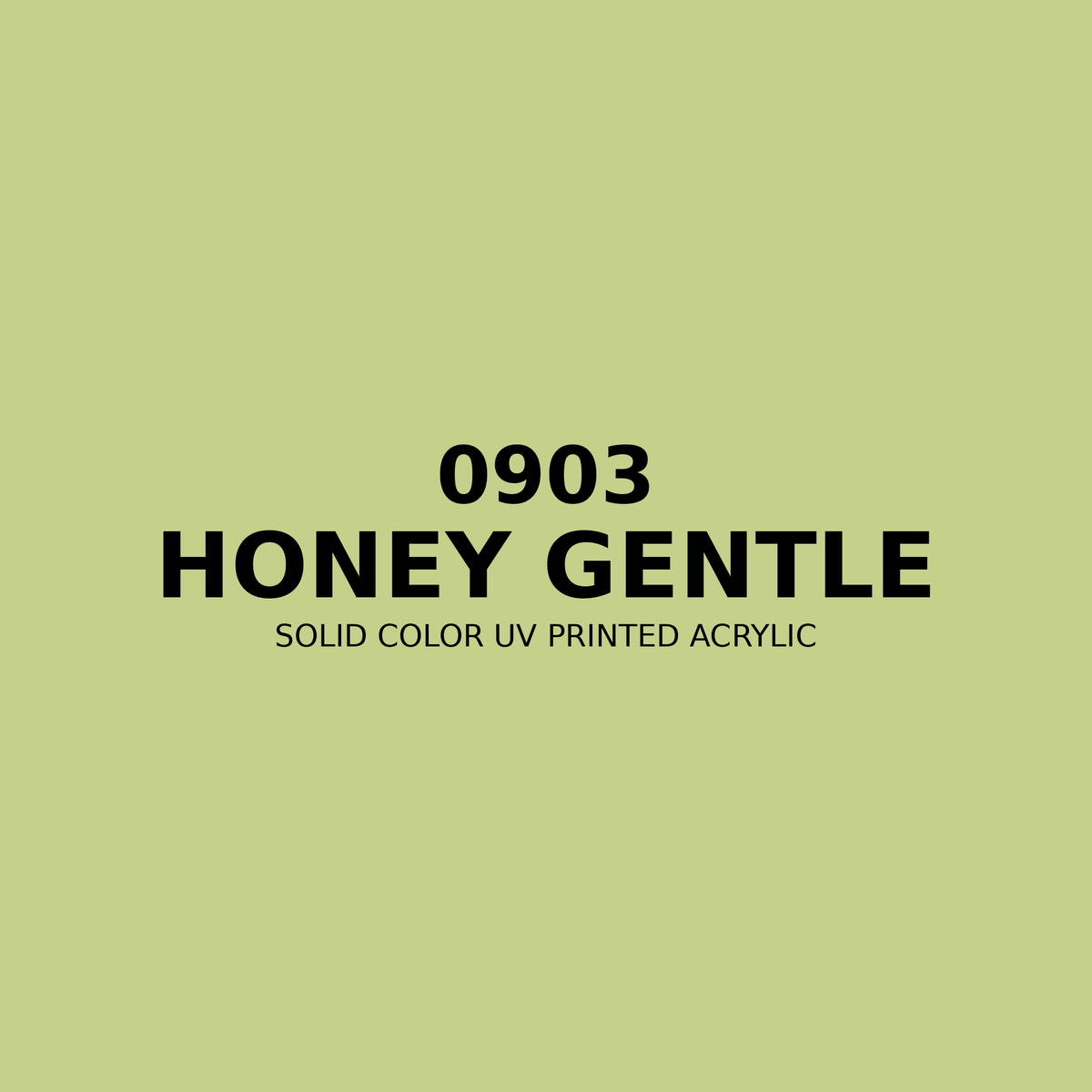 0903 | Honey Gentle | Solid Color UV Printed Acrylic - Solid Color UV Printed Acrylic