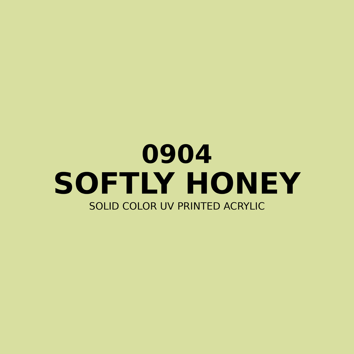 0904 | Softly Honey | Solid Color UV Printed Acrylic - Solid Color UV Printed Acrylic