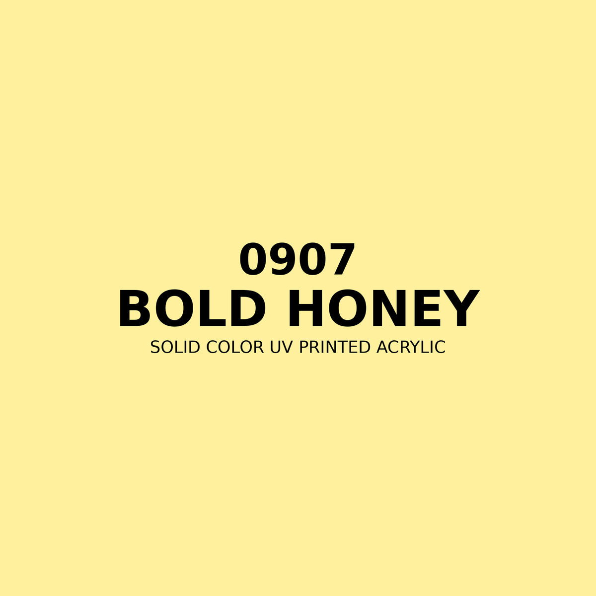 0907 | Bold Honey | Solid Color UV Printed Acrylic - Solid Color UV Printed Acrylic