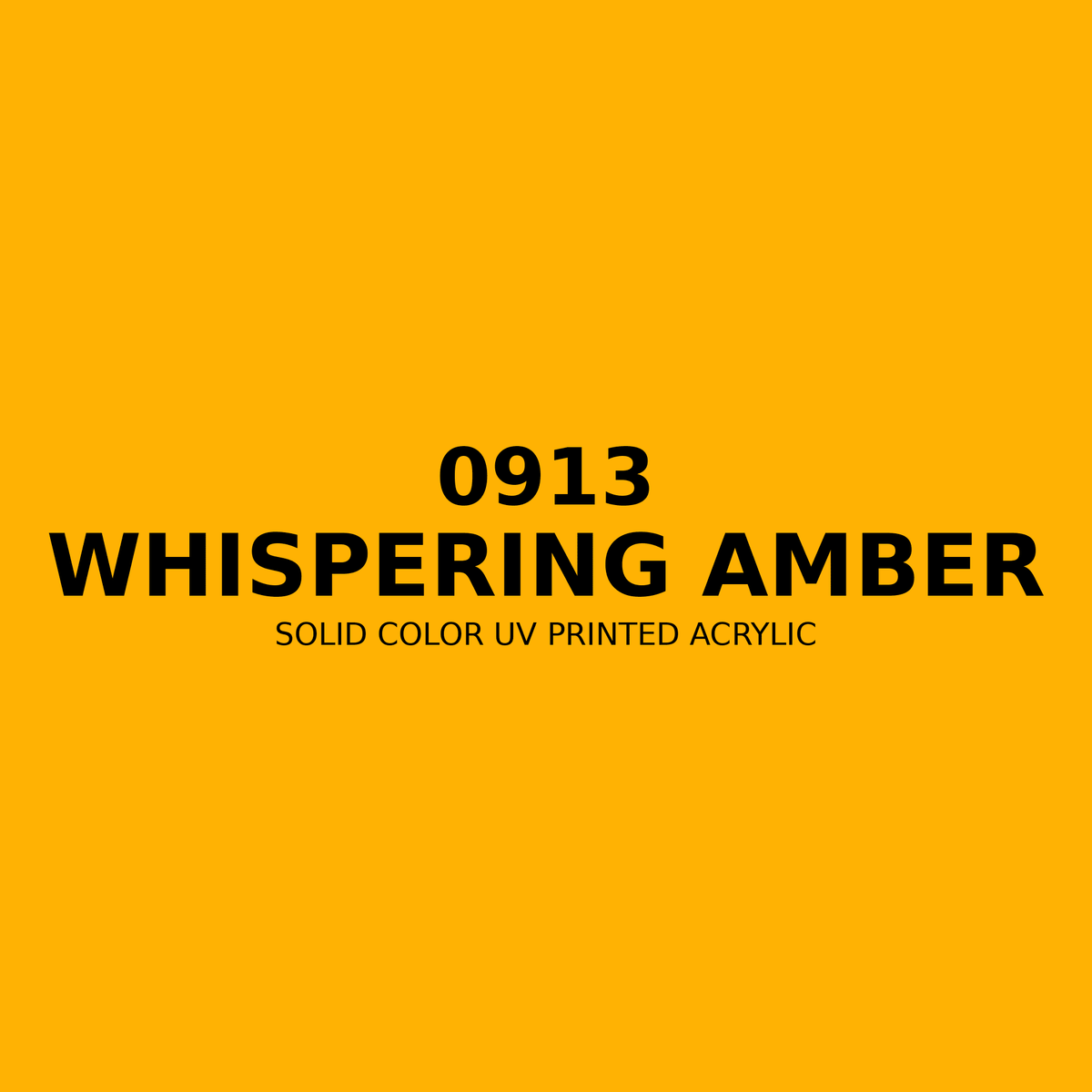 0913 | Whispering Amber | Solid Color UV Printed Acrylic - Solid Color UV Printed Acrylic