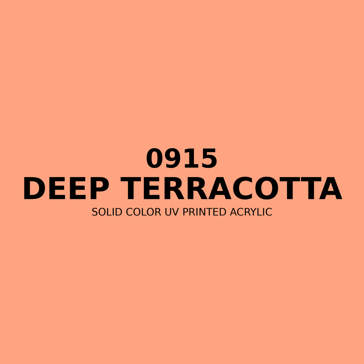 0915 | Deep Terracotta | Solid Color UV Printed Acrylic - Solid Color UV Printed Acrylic
