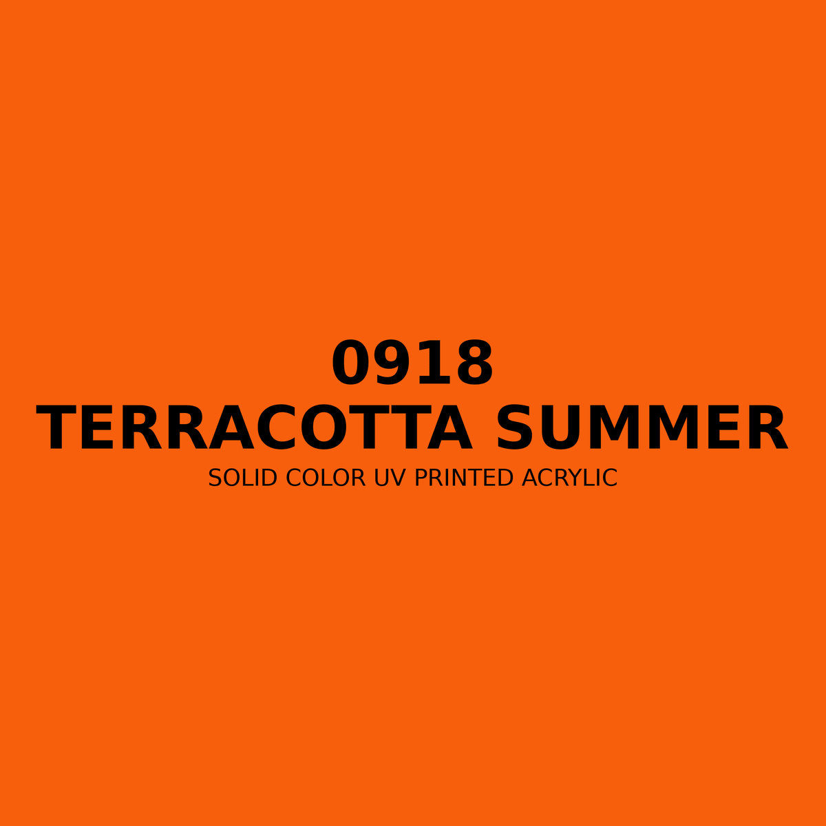 0918 | Terracotta Summer | Solid Color UV Printed Acrylic - Solid Color UV Printed Acrylic