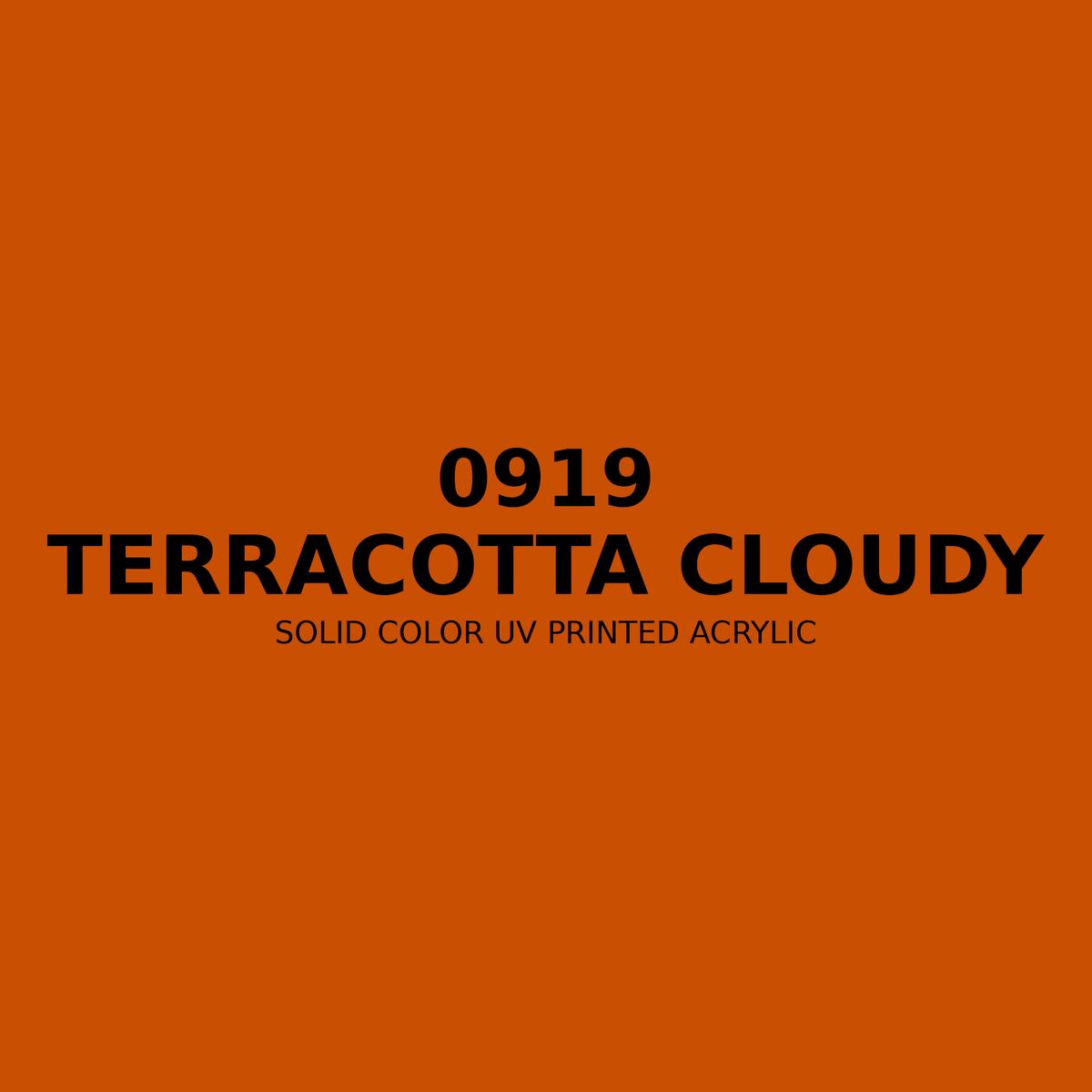 0919 | Terracotta Cloudy | Solid Color UV Printed Acrylic - Solid Color UV Printed Acrylic