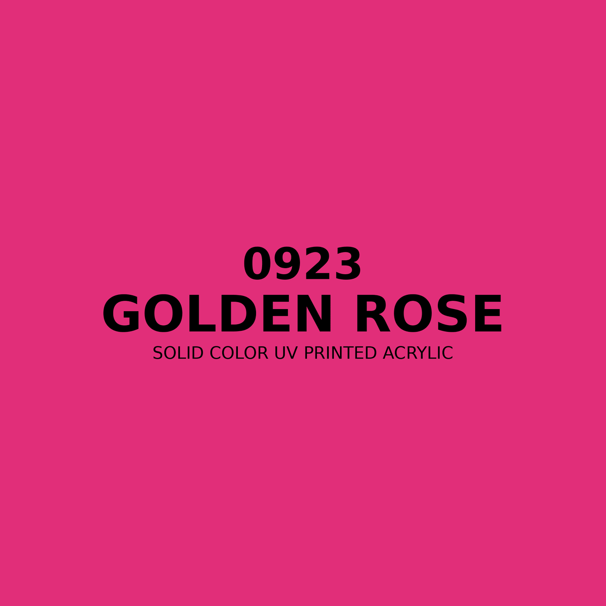 0923 | Golden Rose | Solid Color UV Printed Acrylic - Solid Color UV Printed Acrylic