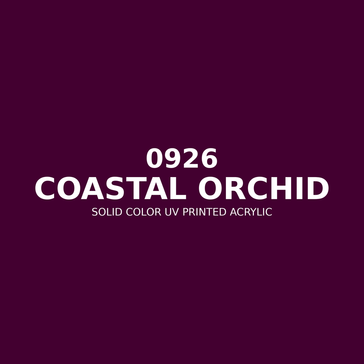0926 | Coastal Orchid | Solid Color UV Printed Acrylic - Solid Color UV Printed Acrylic