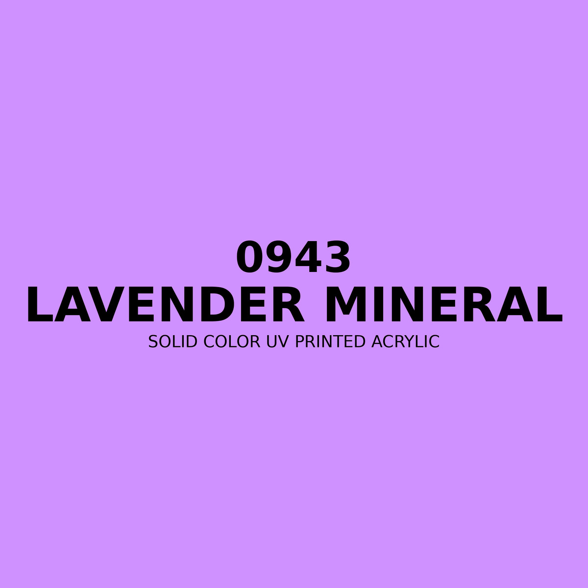 0943 | Lavender Mineral | Solid Color UV Printed Acrylic - Solid Color UV Printed Acrylic