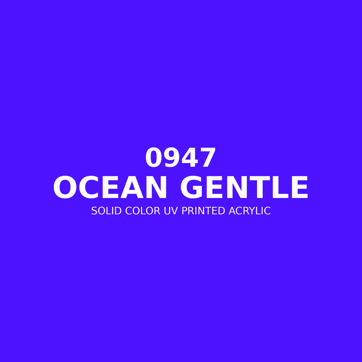 0947 | Ocean Gentle | Solid Color UV Printed Acrylic - Solid Color UV Printed Acrylic