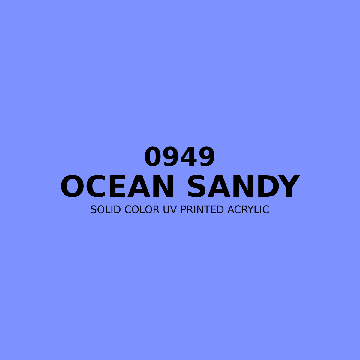 0949 | Ocean Sandy | Solid Color UV Printed Acrylic - Solid Color UV Printed Acrylic
