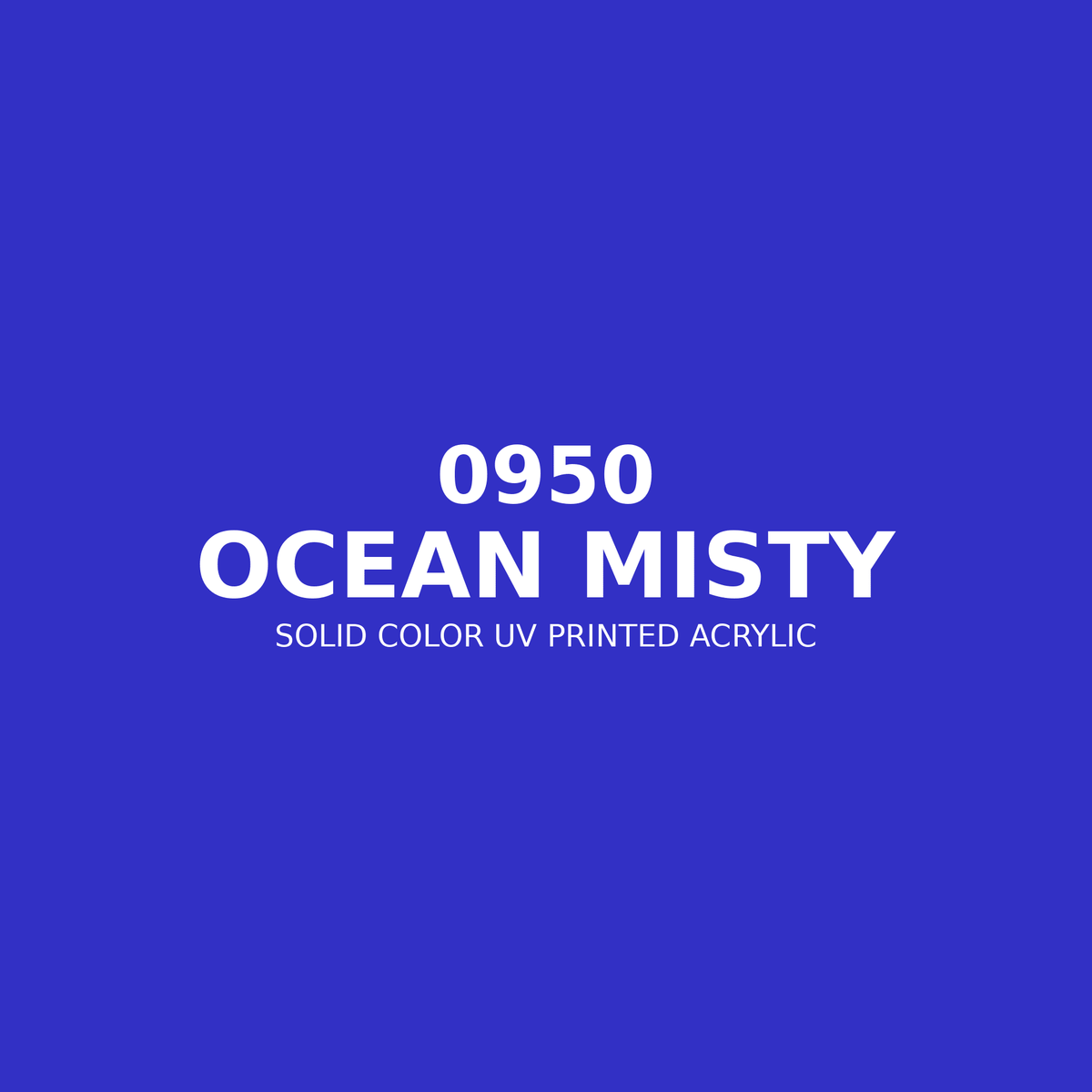 0950 | Ocean Misty | Solid Color UV Printed Acrylic - Solid Color UV Printed Acrylic