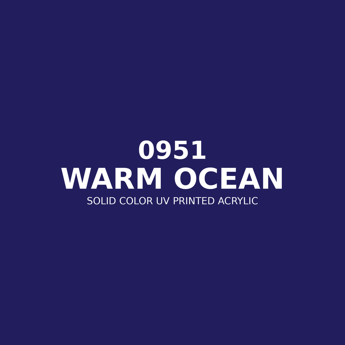 0951 | Warm Ocean | Solid Color UV Printed Acrylic - Solid Color UV Printed Acrylic