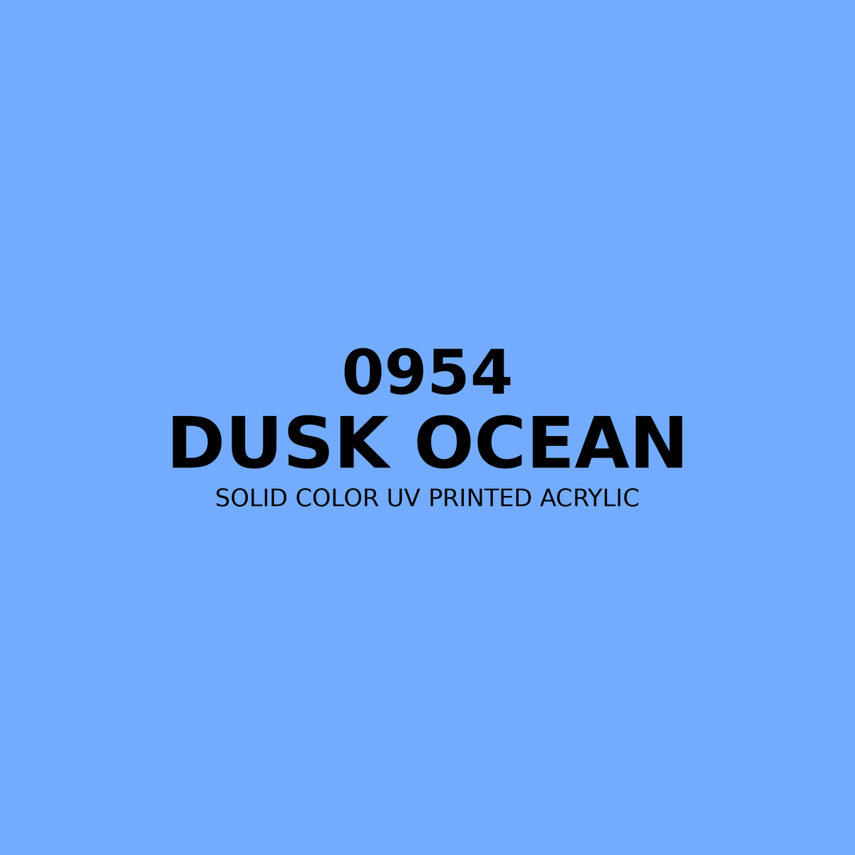 0954 | Dusk Ocean | Solid Color UV Printed Acrylic - Solid Color UV Printed Acrylic