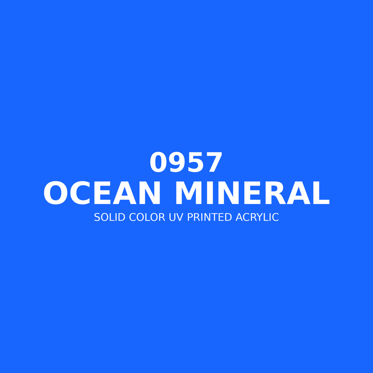 0957 | Ocean Mineral | Solid Color UV Printed Acrylic - Solid Color UV Printed Acrylic