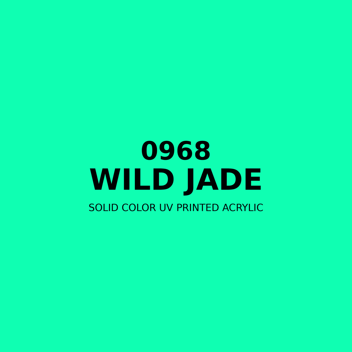 0968 | Wild Jade | Solid Color UV Printed Acrylic - Solid Color UV Printed Acrylic