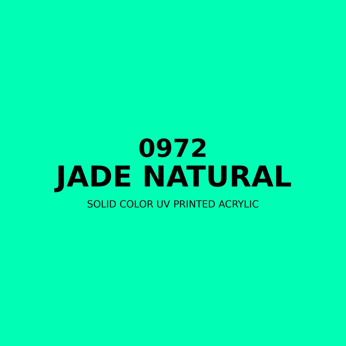 0972 | Jade Natural | Solid Color UV Printed Acrylic - Solid Color UV Printed Acrylic