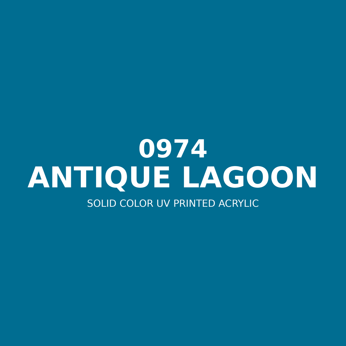 0974 | Antique Lagoon | Solid Color UV Printed Acrylic - Solid Color UV Printed Acrylic
