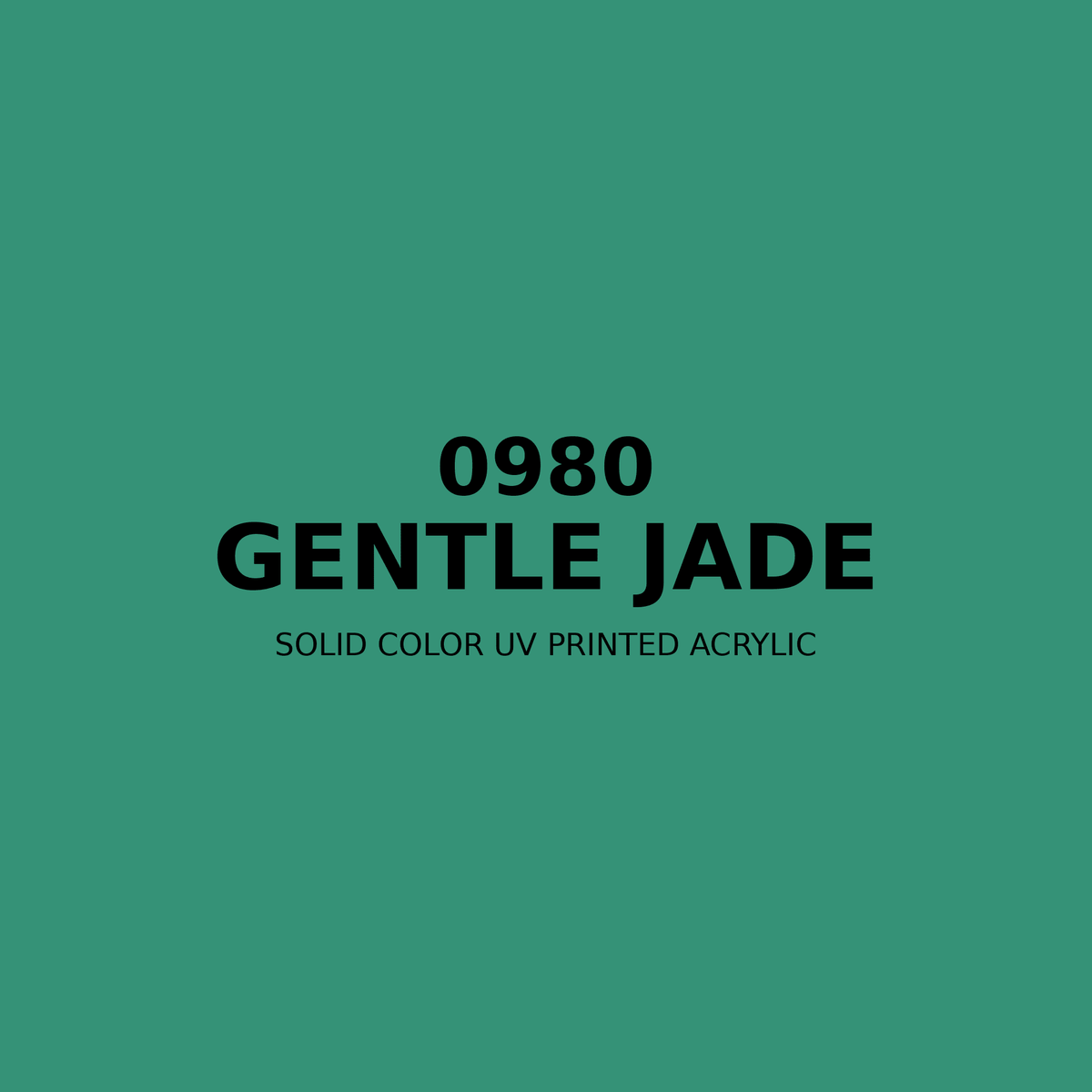 0980 | Gentle Jade | Solid Color UV Printed Acrylic - Solid Color UV Printed Acrylic