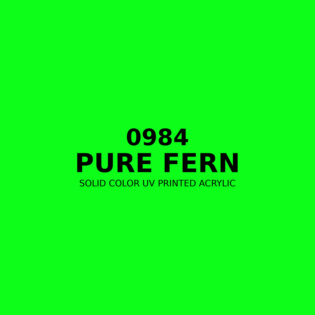 0984 | Pure Fern | Solid Color UV Printed Acrylic - Solid Color UV Printed Acrylic