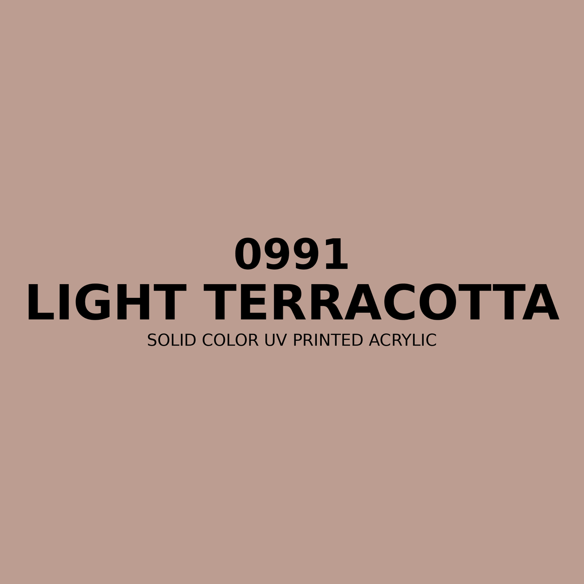 0991 | Light Terracotta | Solid Color UV Printed Acrylic - Solid Color UV Printed Acrylic