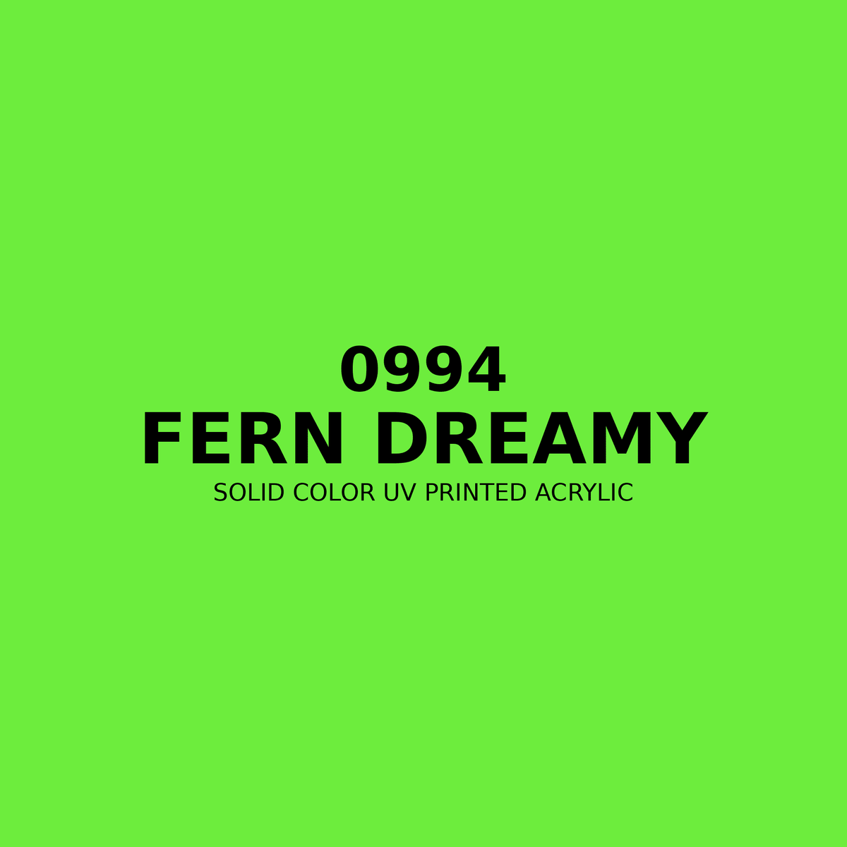 0994 | Fern Dreamy | Solid Color UV Printed Acrylic - Solid Color UV Printed Acrylic