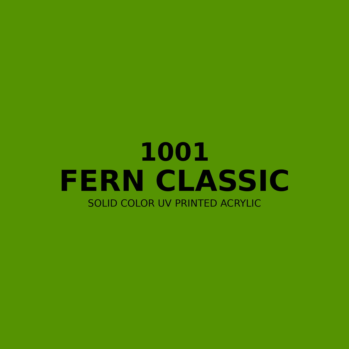 1001 | Fern Classic | Solid Color UV Printed Acrylic - Solid Color UV Printed Acrylic