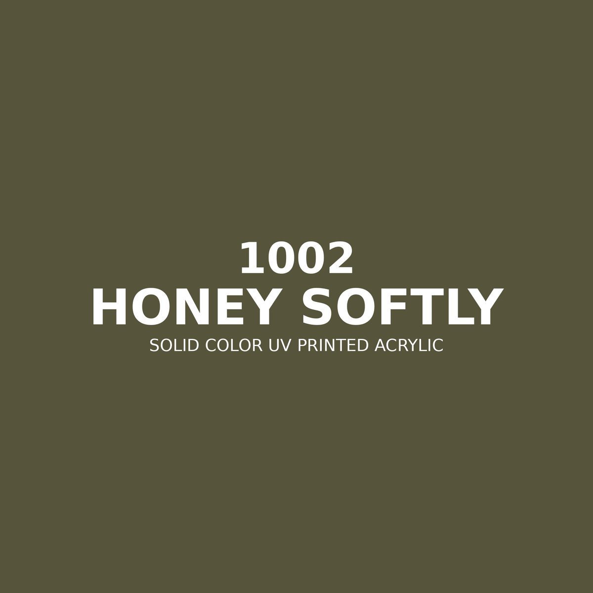 1002 | Honey Softly | Solid Color UV Printed Acrylic - Solid Color UV Printed Acrylic