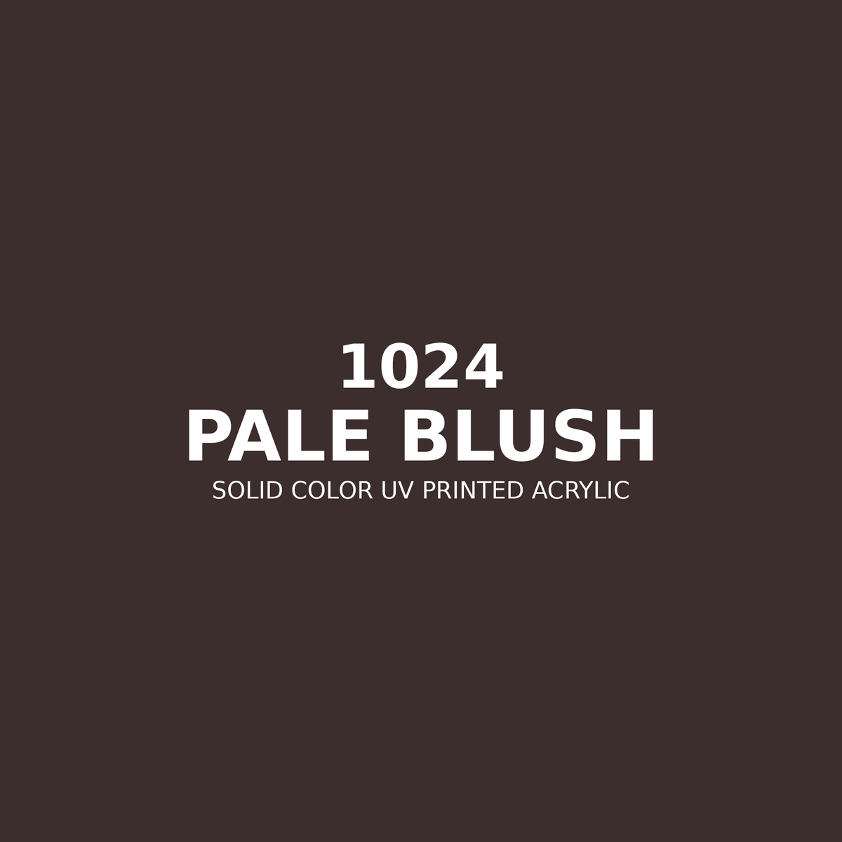 1024 | Pale Blush | Solid Color UV Printed Acrylic - Solid Color UV Printed Acrylic