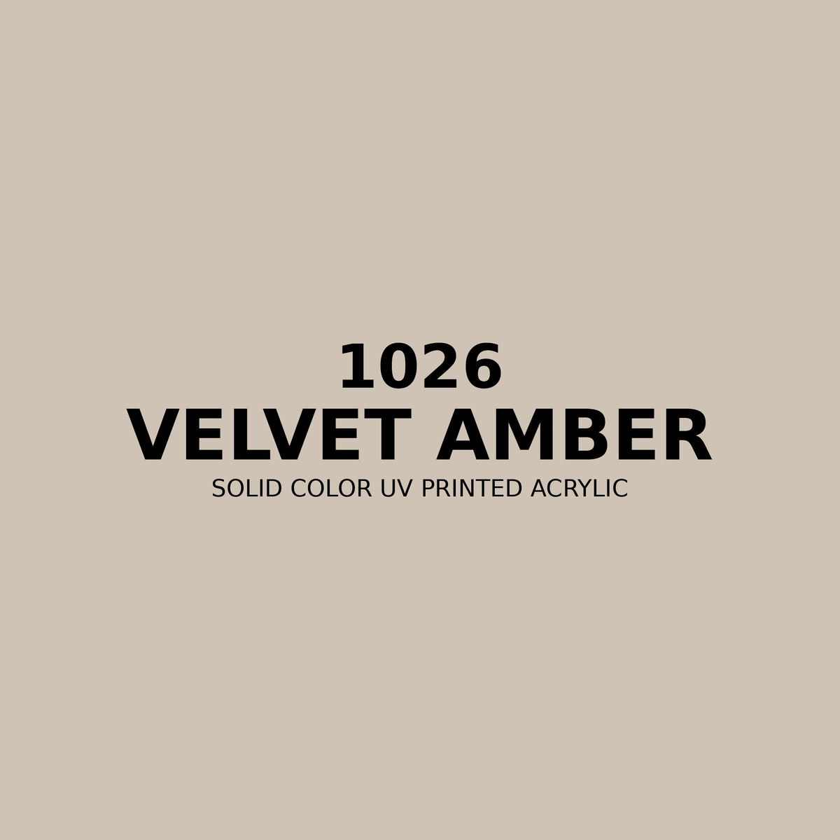 1026 | Velvet Amber | Solid Color UV Printed Acrylic - Solid Color UV Printed Acrylic
