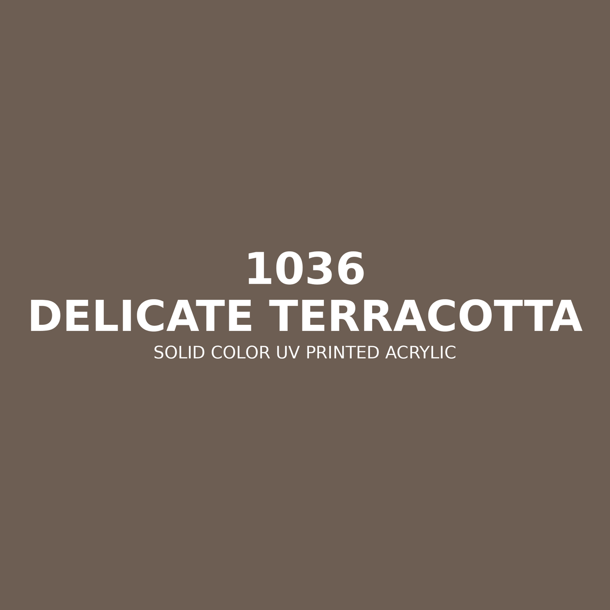 1036 | Delicate Terracotta | Solid Color UV Printed Acrylic - Solid Color UV Printed Acrylic