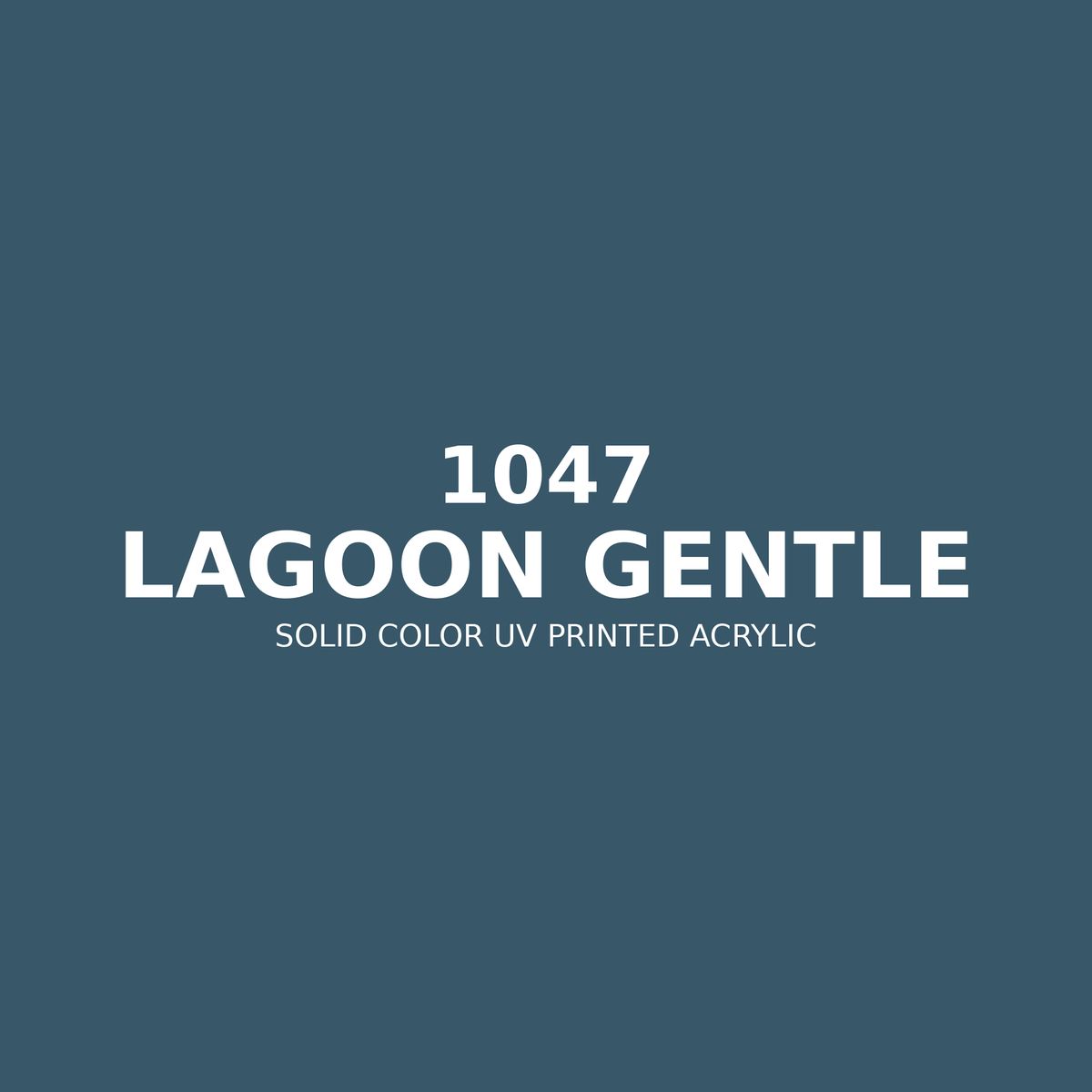 1047 | Lagoon Gentle | Solid Color UV Printed Acrylic - Solid Color UV Printed Acrylic