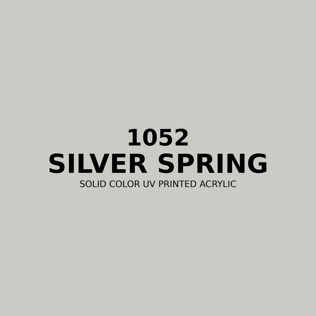 1052 | Silver Spring | Solid Color UV Printed Acrylic - Solid Color UV Printed Acrylic