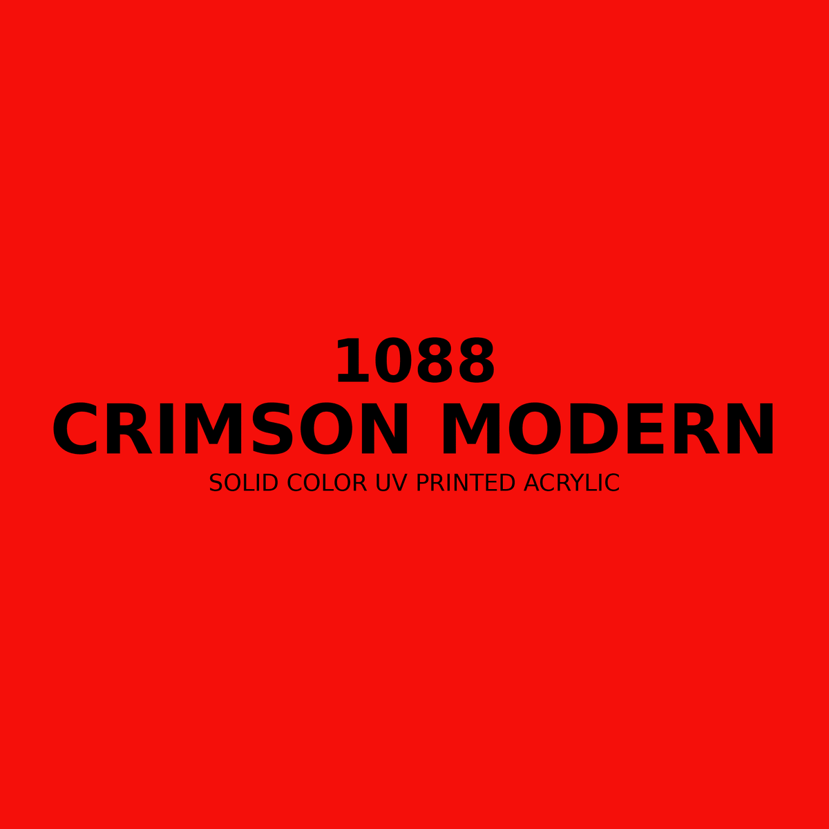 1088 | Crimson Modern | Solid Color UV Printed Acrylic - Solid Color UV Printed Acrylic