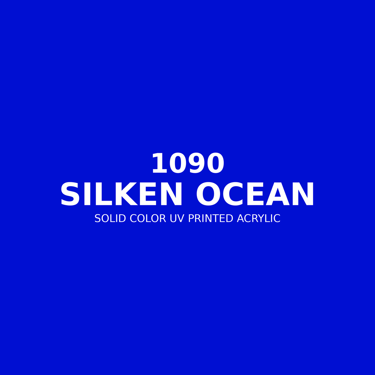 1090 | Silken Ocean | Solid Color UV Printed Acrylic - Solid Color UV Printed Acrylic