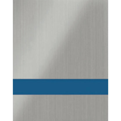 1/16" Brushed Stainless Steel Engraves Blue Laser XT Two Tone Acrylic Sheets - Acrylic Sheets