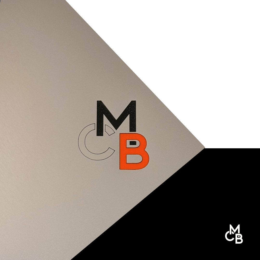 1/16" Rowmark Laser Max TriLayer Stainless/Black/Orange Impact Modified Acrylic Sheets - 