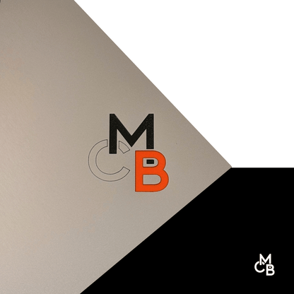 1/16" Rowmark Laser Max TriLayer Stainless/Black/Orange Impact Modified Acrylic Sheets - 